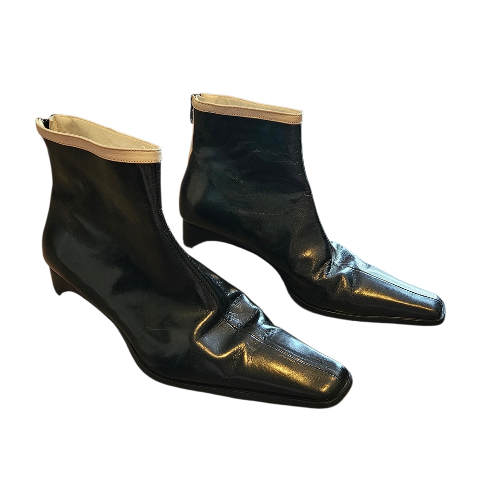 Nello Nembro Vintage Black Ankle Boots Size 39.5 (9)